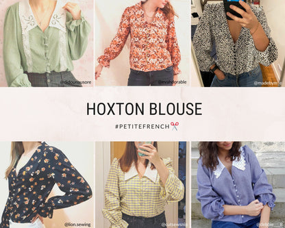 Hoxton Blouse Sewing Pattern | Digital PDF printable patterns | Instant Download